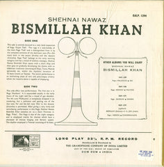 Bismillah Khan - Raga Gujari Todi, Shankara And Piloo-Thumree (Vinyl) Image