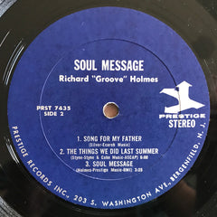 Richard "Groove" Holmes - Soul Message (Vinyl)