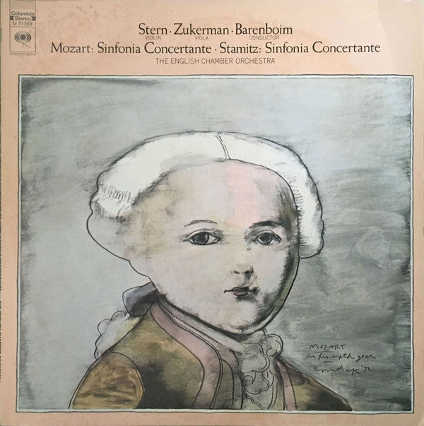 Isaac Stern · Pinchas Zukerman · Daniel Barenboim, English Chamber Orchestra - Wolfgang Amadeus Mozart · Carl Stamitz - Sinfonia Concertante / Sinfonia Concertante (Vinyl) Image