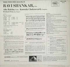 Ravi Shankar - Raga Nata Bhairav · Raga Mishra Piloo (Vinyl)