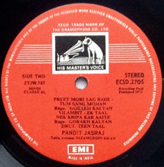 Pandit Jasraj - Bilaskhani Todi / Gorakh Kalyan (Vinyl)