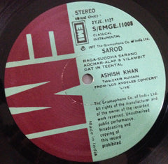 Aashish Khan - Los Angeles Concert Live - Raga : Suddha Saranga - Forty Minute Raga (Vinyl)