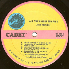 John Klemmer - All The Children Cried (Vinyl)