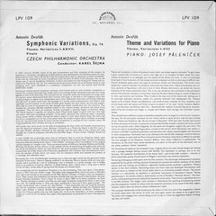 AntonÃn Dvořák, Czech Philharmonic Orchestra, The, Josef PálenÃÄek - Symphonic Variations, Op. 78 / Theme And Variations For Piano (Vinyl) Image