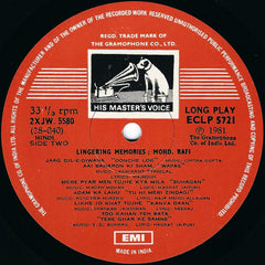 Mohammed Rafi - Lingering Memories (Vinyl) Image