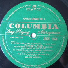 George Weldon Conducting London Symphony Orchestra, The - Popular Concert No. 3 (Vinyl) Image