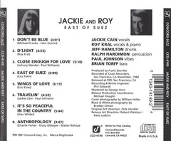 Jackie & Roy - East Of Suez (CD) Image