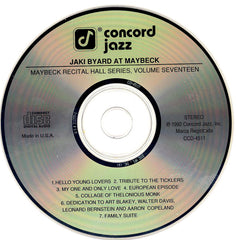 Jaki Byard - Live At Maybeck Recital Hall, Volume Seventeen (CD) Image