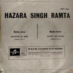 Hazara Singh Ramta - Hazara Singh Ramta (45-RPM) Image