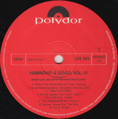 James Last & His Hammond Bar Combo - Hammond À GoGo 3 (Vinyl) Image