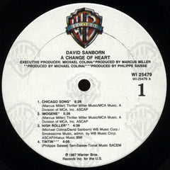 David Sanborn - A Change Of Heart (Vinyl) Image