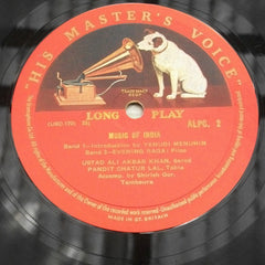 Ali Akbar Khan, Chatur Lal - Music Of India (Morning And Evening Ragas) (Vinyl) Image