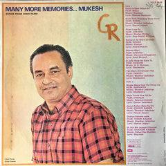 Mukesh - Many More Memories… (Songs From Hindi Films) (Vinyl) Image