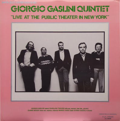 Giorgio Gaslini Quintet - Live At The Public Theater In New York (Vinyl) (2 LP) Image
