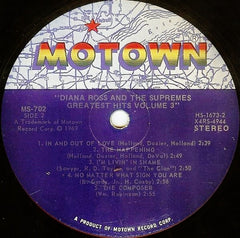 Supremes, The - Greatest Hits Volume 3 (Vinyl) Image
