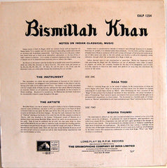 Bismillah Khan - Raga Todi • Mishra Thumri (Vinyl) Image