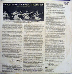 Imrat Khan, Irshad Khan, Nishat Khan, Shafaatullah Khan - Great Heritage Great Tradition (Vinyl)` Image