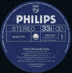 Luis Alberto Del Parana Y Los Paraguayos - Adios, Mariquita Linda (Vinyl) Image