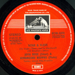 Jaya Bose And Himangshu Biswas - Sitar & Flute (Vinyl) Image