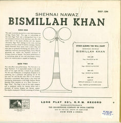 Bismillah Khan - Raga Gujari Todi, Shankara And Piloo-Thumree (Vinyl) Image