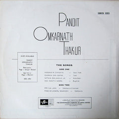 Omkarnath Thakur - Raga Todi Raga Malkauns (Vinyl) Image