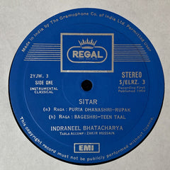 Indranil Bhattacharya - Music of India (Sitar Recital) (Vinyl) Image