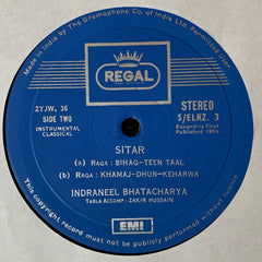 Indranil Bhattacharya - Music of India (Sitar Recital) (Vinyl) Image