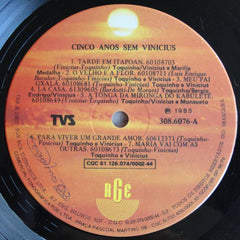 Toquinho & Vinicius De Moraes - Cinco Anos Sem Vinicius (Vinyl) Image