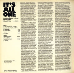 Friedrich Gulda, Klaus Weiss - It's All One (Vinyl) Image