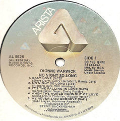 Dionne Warwick - No Night So Long (Vinyl) Image