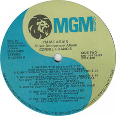 Connie Francis - I'm Me Again - Silver Anniversary Album (Vinyl) Image