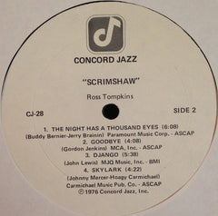 Ross Tompkins - Scrimshaw (Vinyl) Image