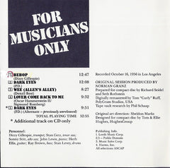 Dizzy Gillespie • Stan Getz • Sonny Stitt - For Musicians Only (CD) Image