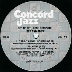 Red Norvo & Ross Tompkins - Red & Ross Recorded Live January 1979 (Vinyl) Image