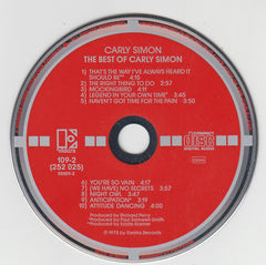 Carly Simon - The Best Of Carly Simon (CD) Image