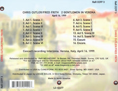 Chris Cutler & Fred Frith - 2 Gentlemen In Verona (CD) Image