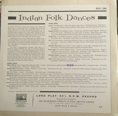 Various - Indian Folk Dances (Vinyl) Image
