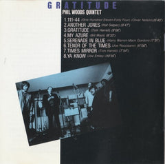Phil Woods Quintet, The - Gratitude (CD) Image