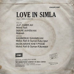 Iqbal Qureshi - Love In Simla (45-RPM) Image