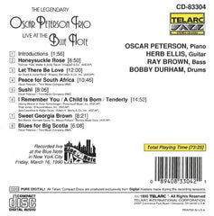 Oscar Peterson Trio, The, Oscar Peterson, Herb Ellis & Ray Brown - The Legendary Oscar Peterson Trio Live At The Blue Note (CD) Image