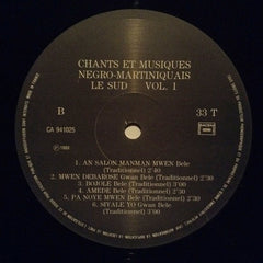 L'Orchestre Bèlè Des Anses D'Arlets - Chants Et Musique Negro-Martiniquais: Le Sud, Vol. 1 (Vinyl) Image