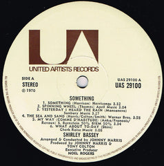 Shirley Bassey - Something (Vinyl) Image