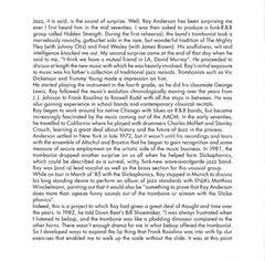 Ray Anderson - Old Bottles - New Wine (CD) Image