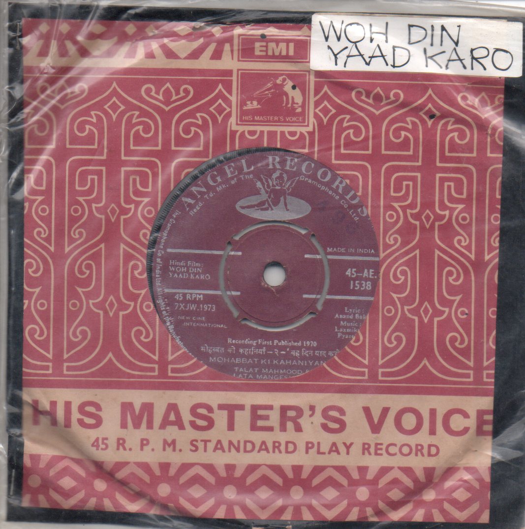 Laxmikant Pyarelal - Woh Din Yaad Karo (45-RPM) Image