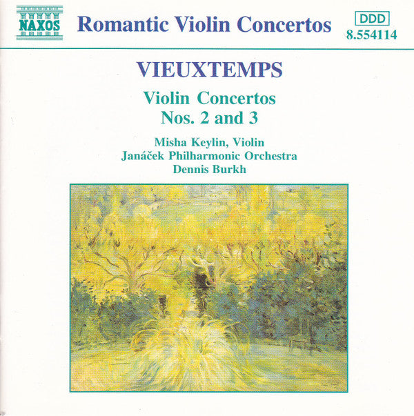 Henri Vieuxtemps – Misha Keylin, Janacek Philharmonic Orchestra, Dennis Burkh - Violin Concertos Nos. 2 And 3 (CD)