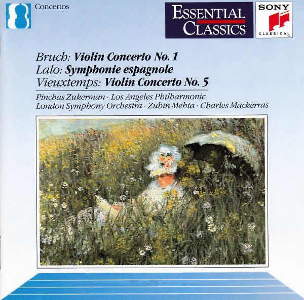 Max Bruch / Édouard Lalo / Henri Vieuxtemps - Pinchas Zukerman · Los Angeles Philharmonic Orchestra · London Symphony Orchestra, The · Zubin Mehta · Sir Charles Mackerras - Violin Concerto No. 1 / Symphonie Espagnole / Violin Concerto No. 5 (CD)