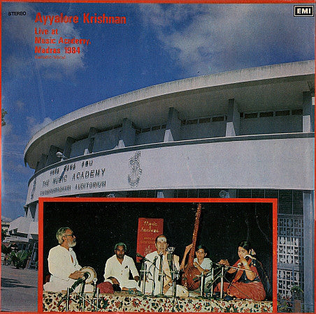 Ayyalore Krishnan - Live At Music Academy, Madras 1984 - Carnatic Vocal (Vinyl)