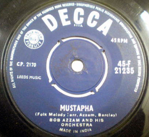 Bob Azzam Et Son Orchestre - Mustapha / Tintarella Di Luna (45-RPM)