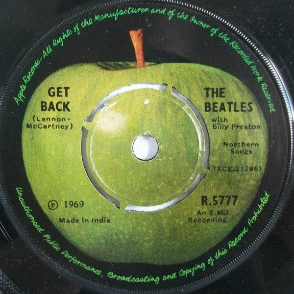 Beatles, The With Billy Preston - Get Back / Don't Let Me Down (45-RPM)