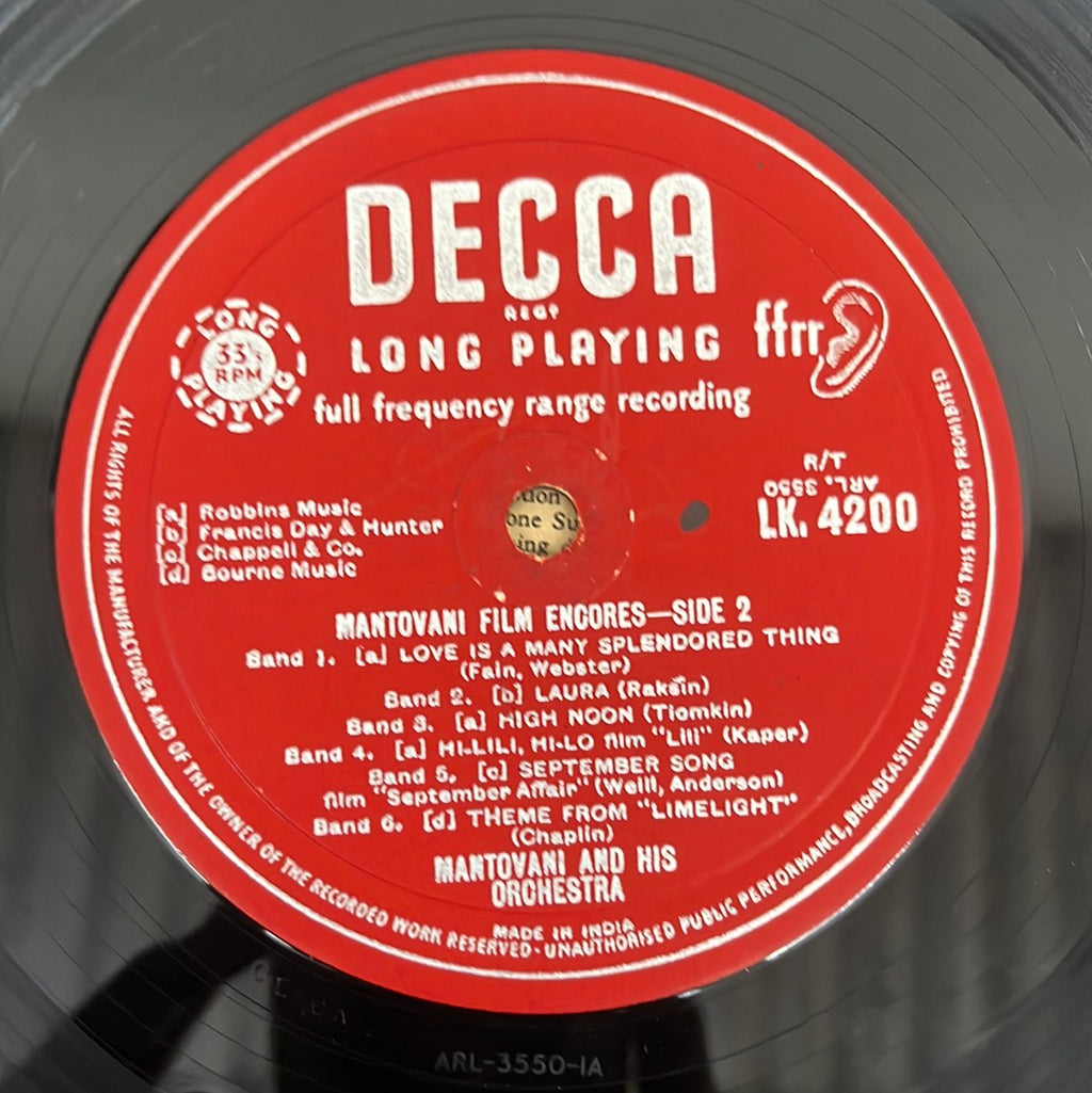 Mantovani And His Orchestra - Mantovani Film Encores (Vinyl)